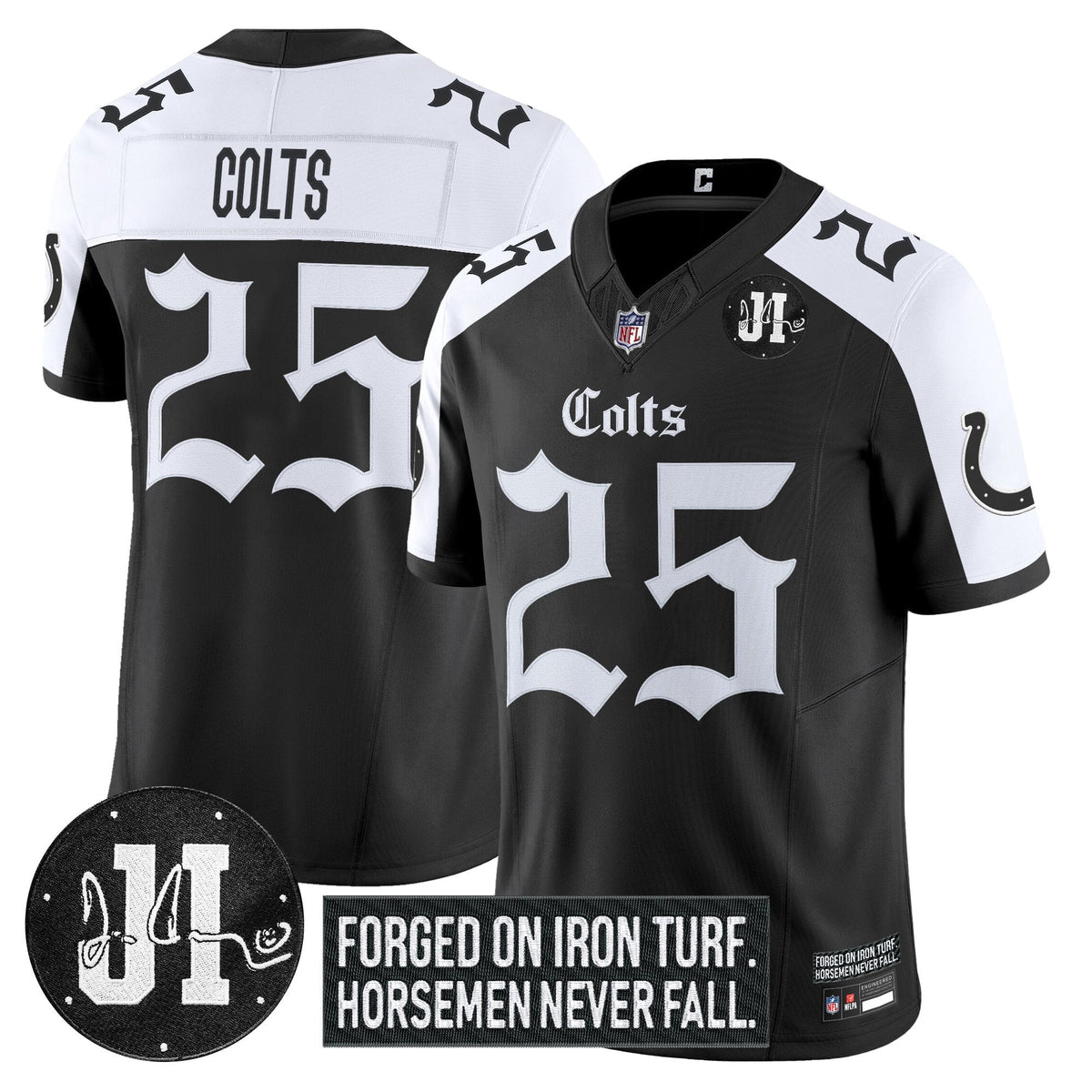 IND 2025 'Gothic Iron Hoof Edition' Vapor Limited Jersey - Jim Irsay Patch