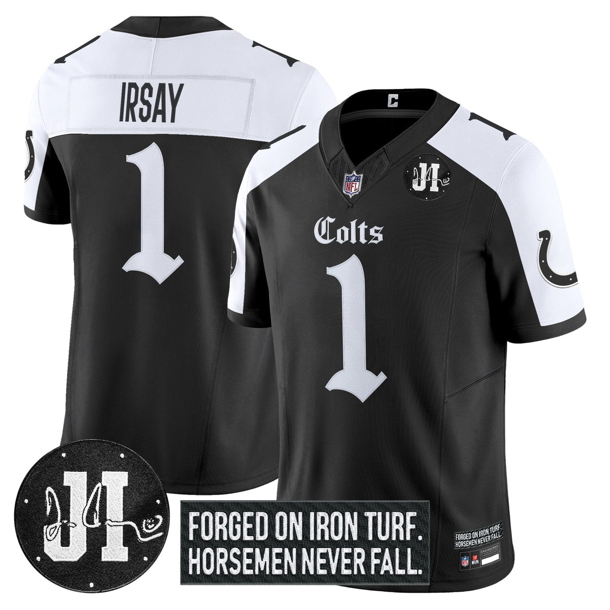 IND 2025 'Gothic Iron Hoof Edition' Vapor Limited Jersey - Jim Irsay Patch