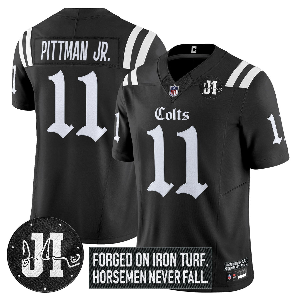 IND 2025 'Gothic Iron Hoof Edition' Vapor Limited Jersey - Jim Irsay Patch