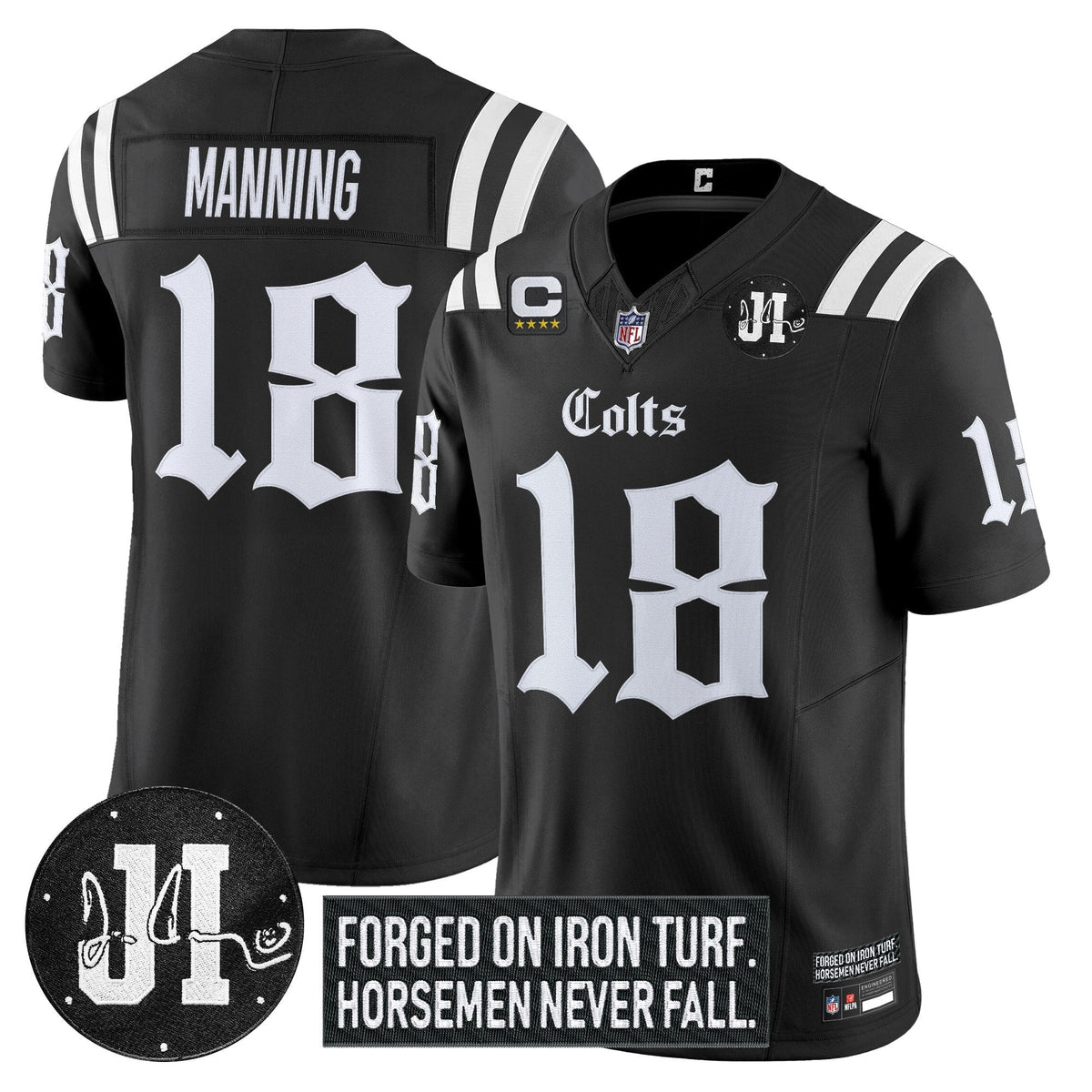 IND 2025 'Gothic Iron Hoof Edition' Vapor Limited Jersey - Jim Irsay Patch