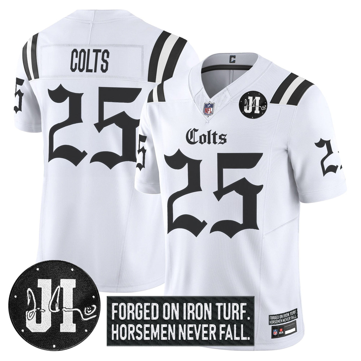 IND 2025 'Gothic Iron Hoof Edition' Vapor Limited Jersey - Jim Irsay Patch