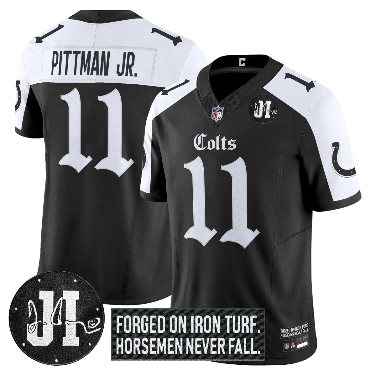 IND 2025 'Gothic Iron Hoof Edition' Vapor Limited Jersey - Jim Irsay Patch