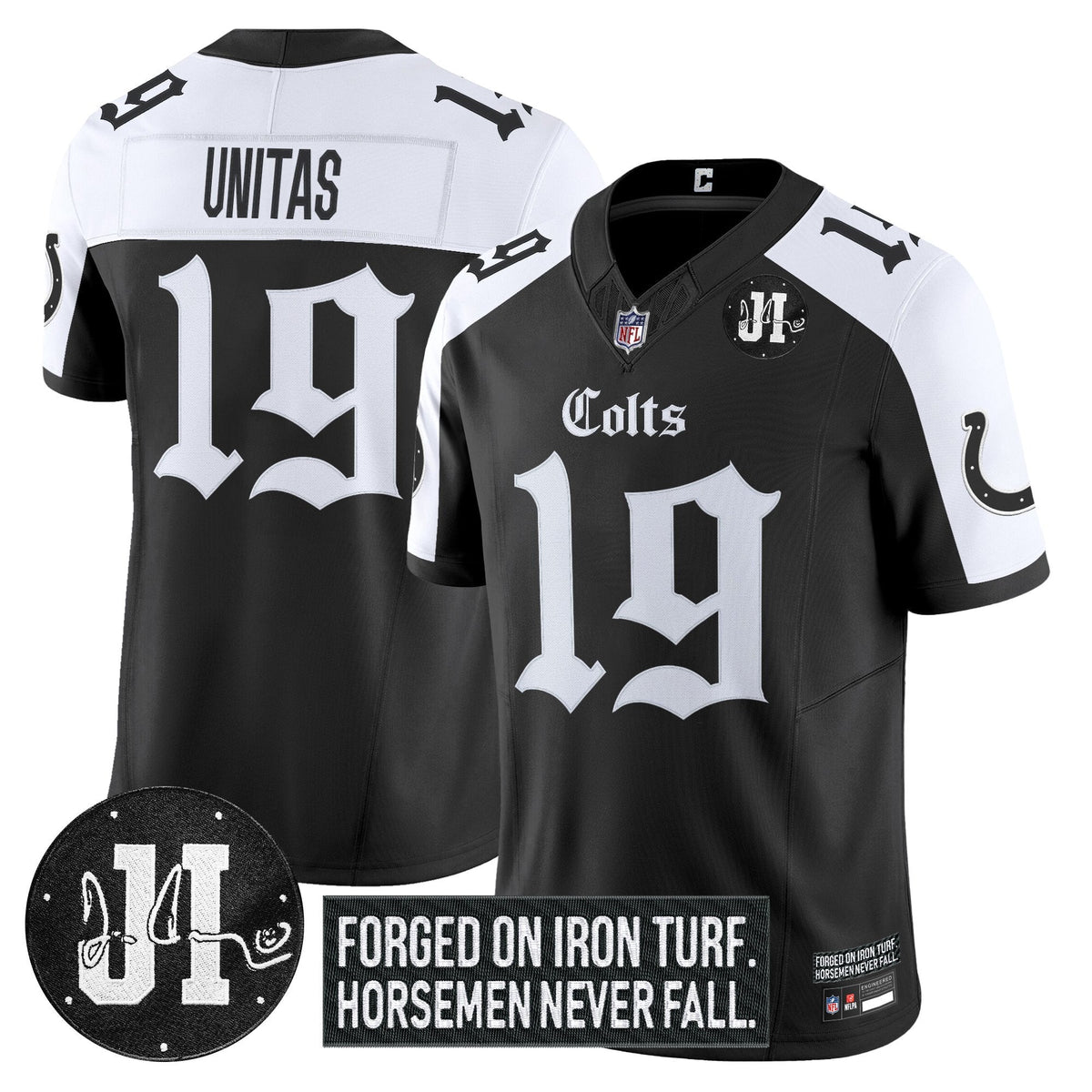 IND 2025 'Gothic Iron Hoof Edition' Vapor Limited Jersey - Jim Irsay Patch