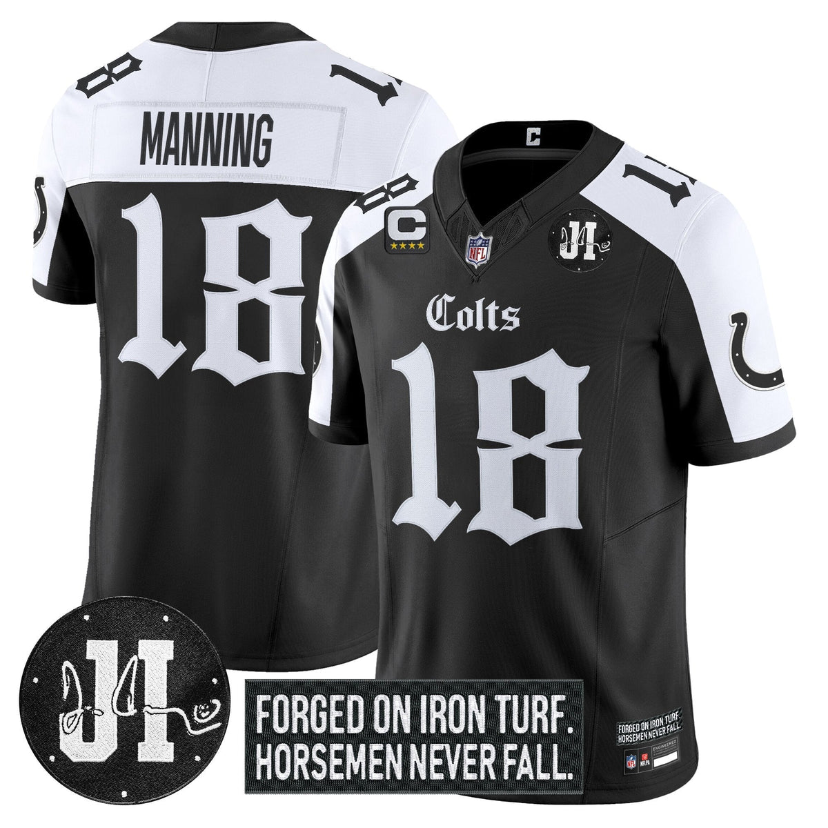 IND 2025 'Gothic Iron Hoof Edition' Vapor Limited Jersey - Jim Irsay Patch