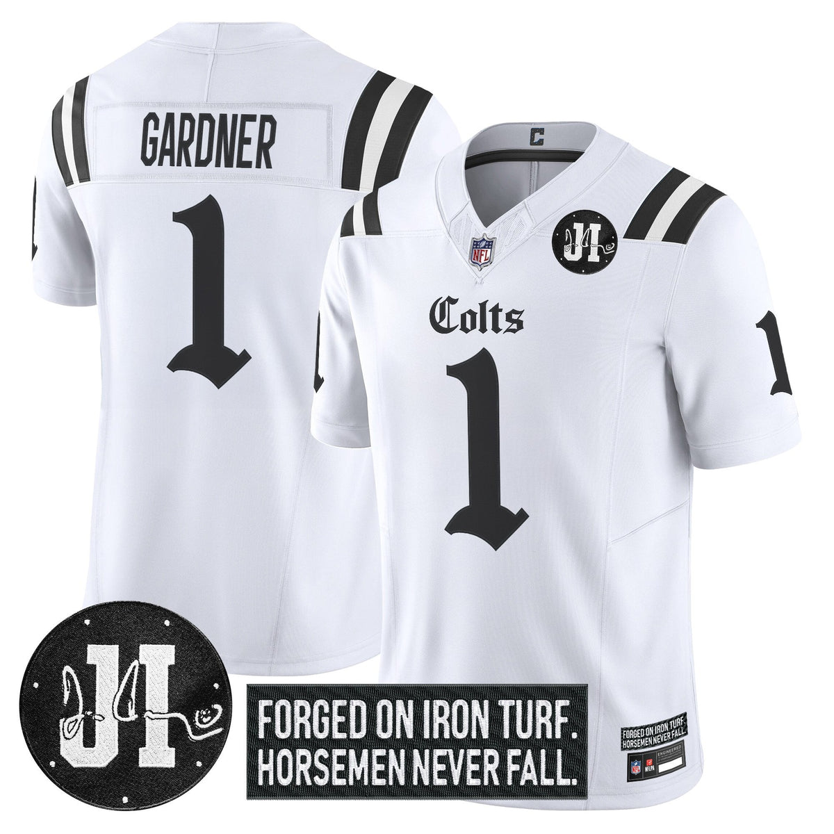 IND 2025 'Gothic Iron Hoof Edition' Vapor Limited Jersey - Jim Irsay Patch