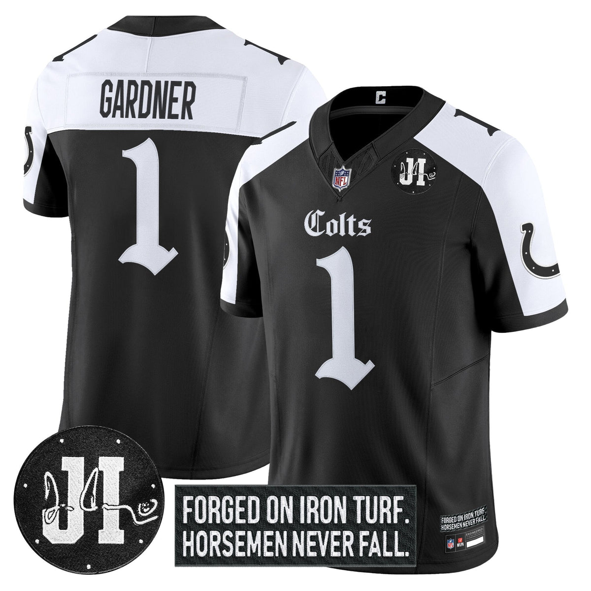 IND 2025 'Gothic Iron Hoof Edition' Vapor Limited Jersey - Jim Irsay Patch