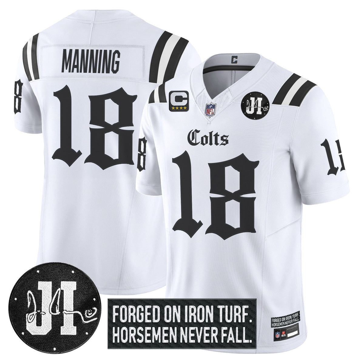 IND 2025 'Gothic Iron Hoof Edition' Vapor Limited Jersey - Jim Irsay Patch