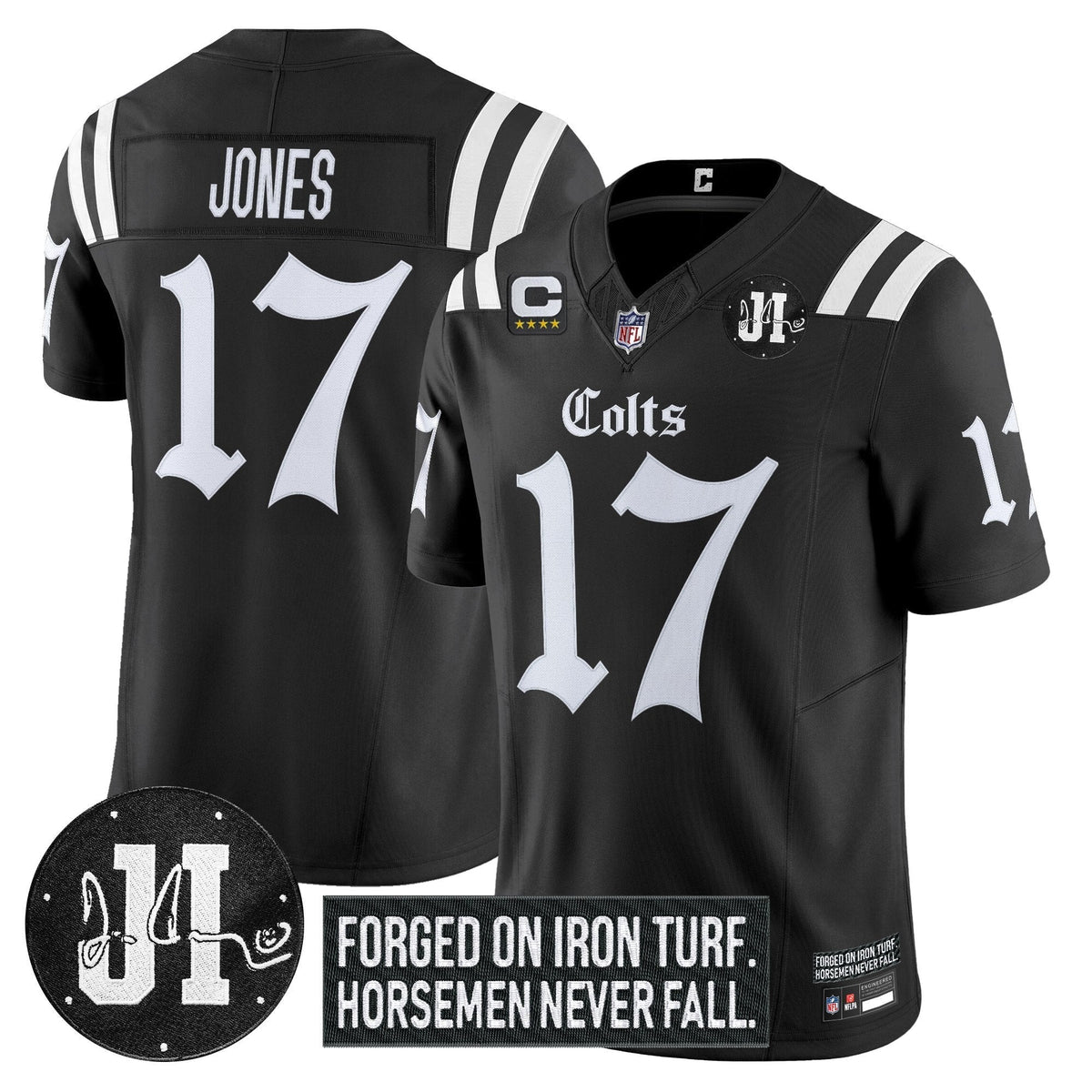 IND 2025 'Gothic Iron Hoof Edition' Vapor Limited Jersey - Jim Irsay Patch