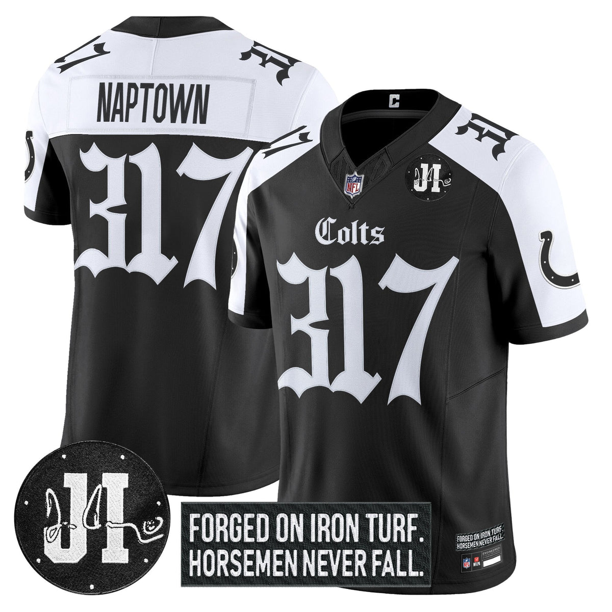 IND 2025 'Gothic Iron Hoof Edition' Vapor Limited Jersey - Jim Irsay Patch