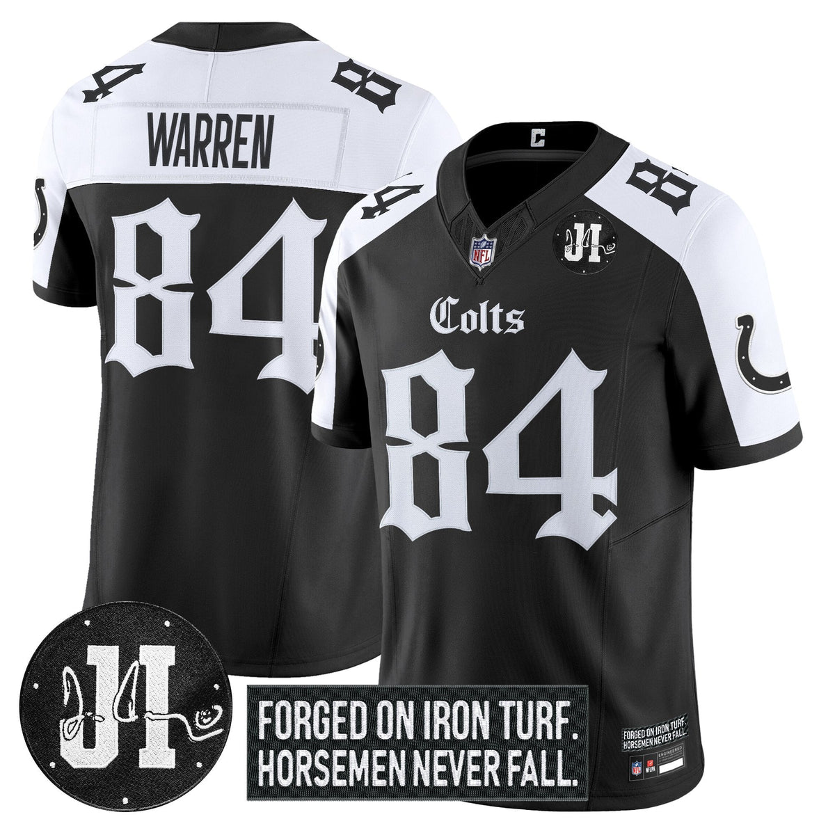 IND 2025 'Gothic Iron Hoof Edition' Vapor Limited Jersey - Jim Irsay Patch
