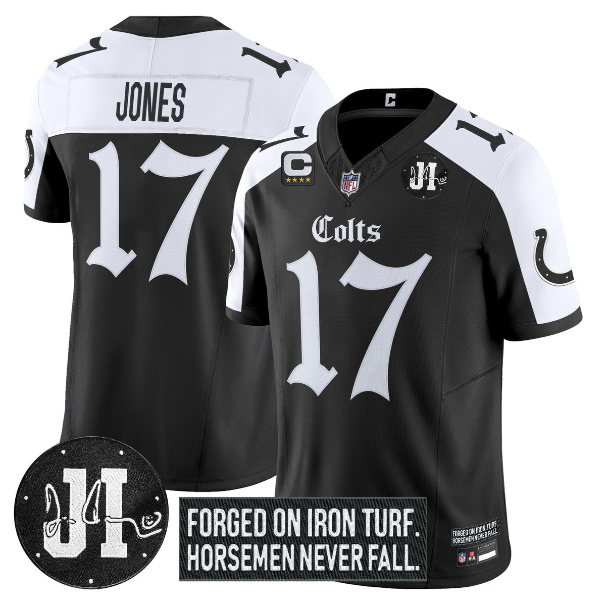 IND 2025 'Gothic Iron Hoof Edition' Vapor Limited Jersey - Jim Irsay Patch