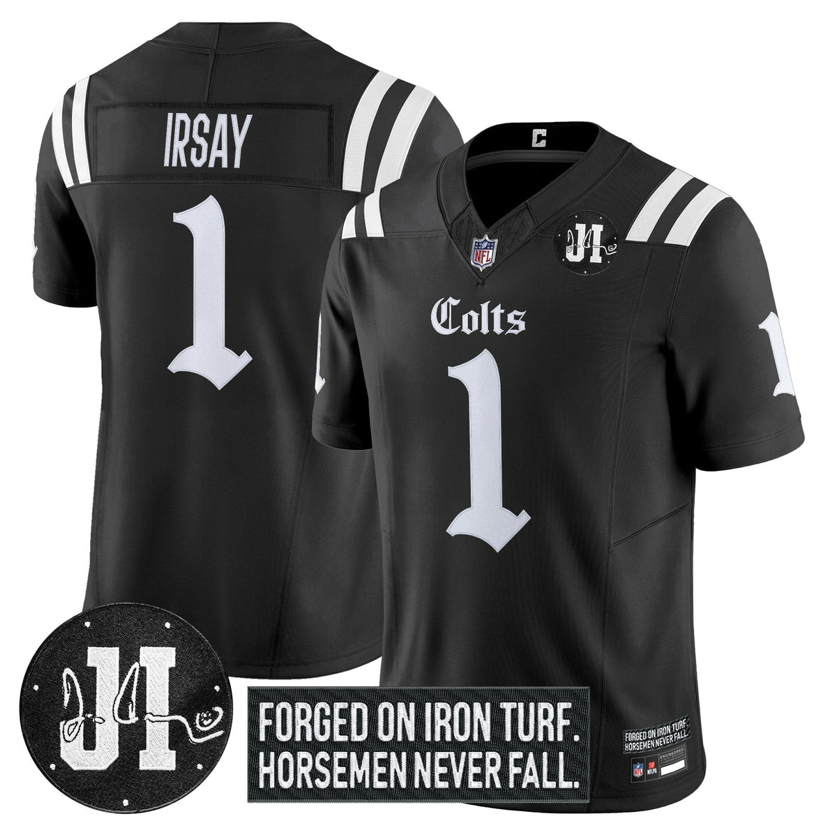 IND 2025 'Gothic Iron Hoof Edition' Vapor Limited Jersey - Jim Irsay Patch