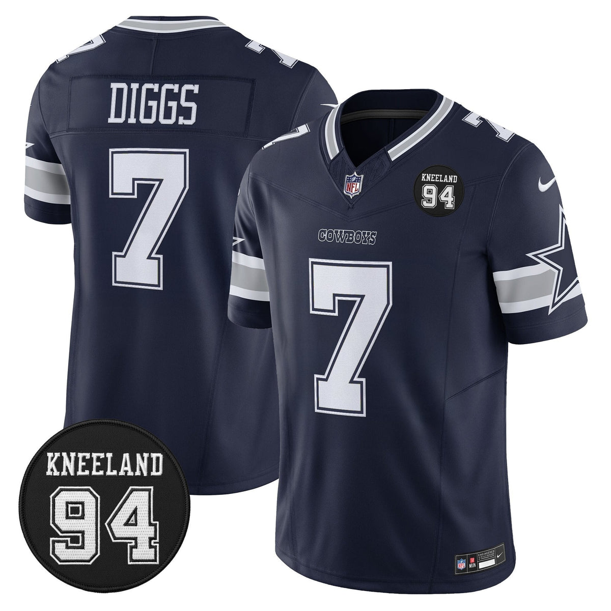 DAL #94 Marshawn Kneeland Memorial Patch Vapor Limited Jersey