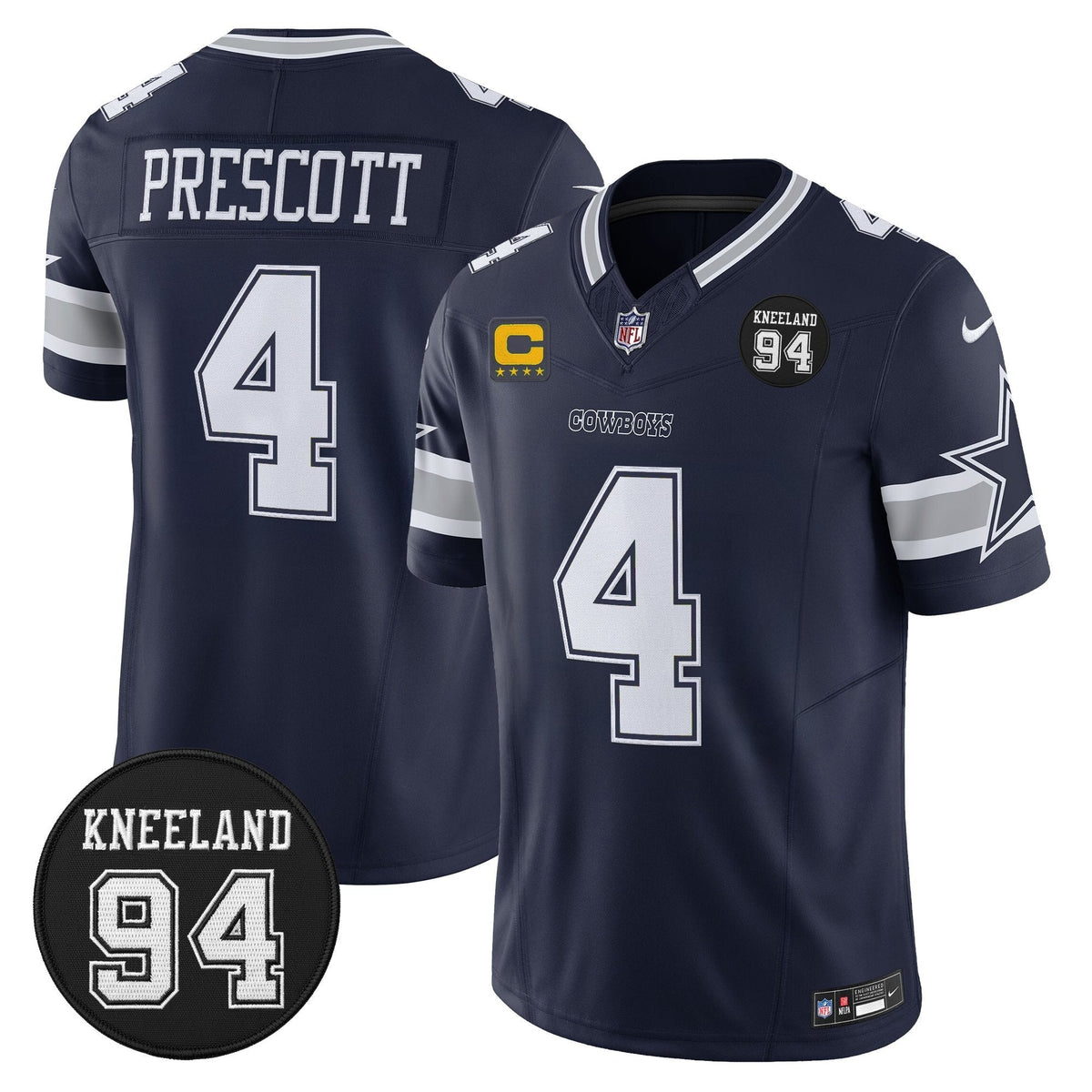 DAL #94 Marshawn Kneeland Memorial Patch Vapor Limited Jersey