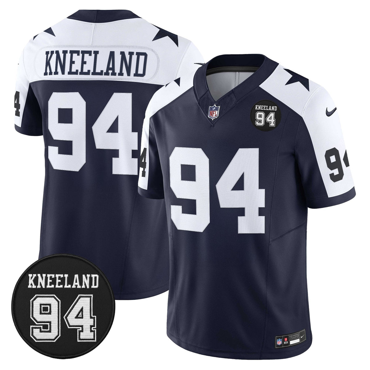 DAL #94 Marshawn Kneeland Memorial Patch Vapor Limited Jersey