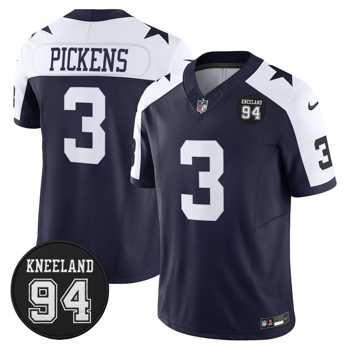 DAL #94 Marshawn Kneeland Memorial Patch Vapor Limited Jersey