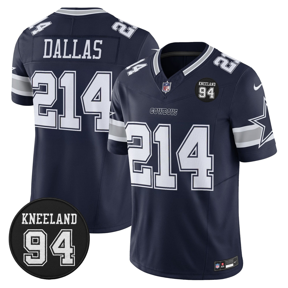 DAL #94 Marshawn Kneeland Memorial Patch Vapor Limited Jersey