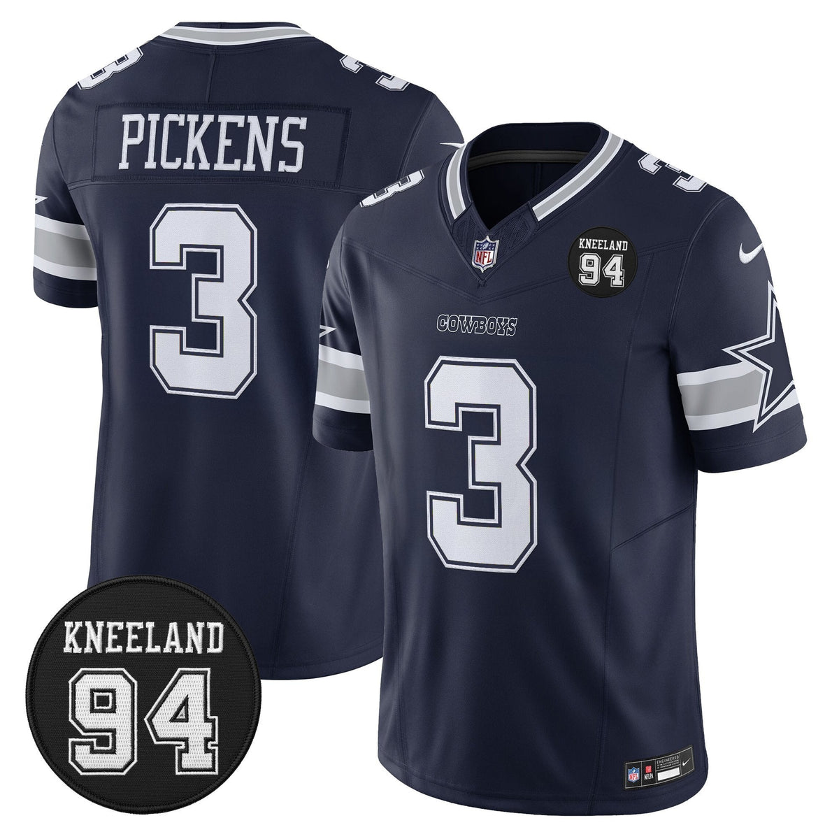 DAL #94 Marshawn Kneeland Memorial Patch Vapor Limited Jersey