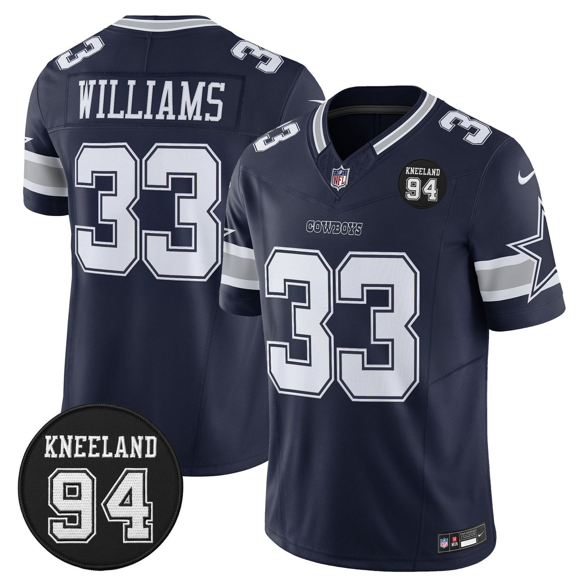 DAL #94 Marshawn Kneeland Memorial Patch Vapor Limited Jersey