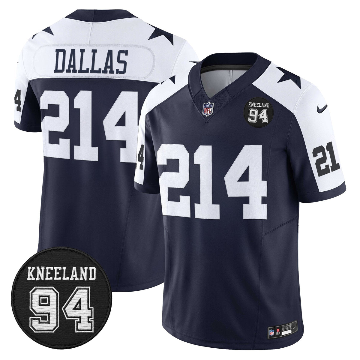 DAL #94 Marshawn Kneeland Memorial Patch Vapor Limited Jersey
