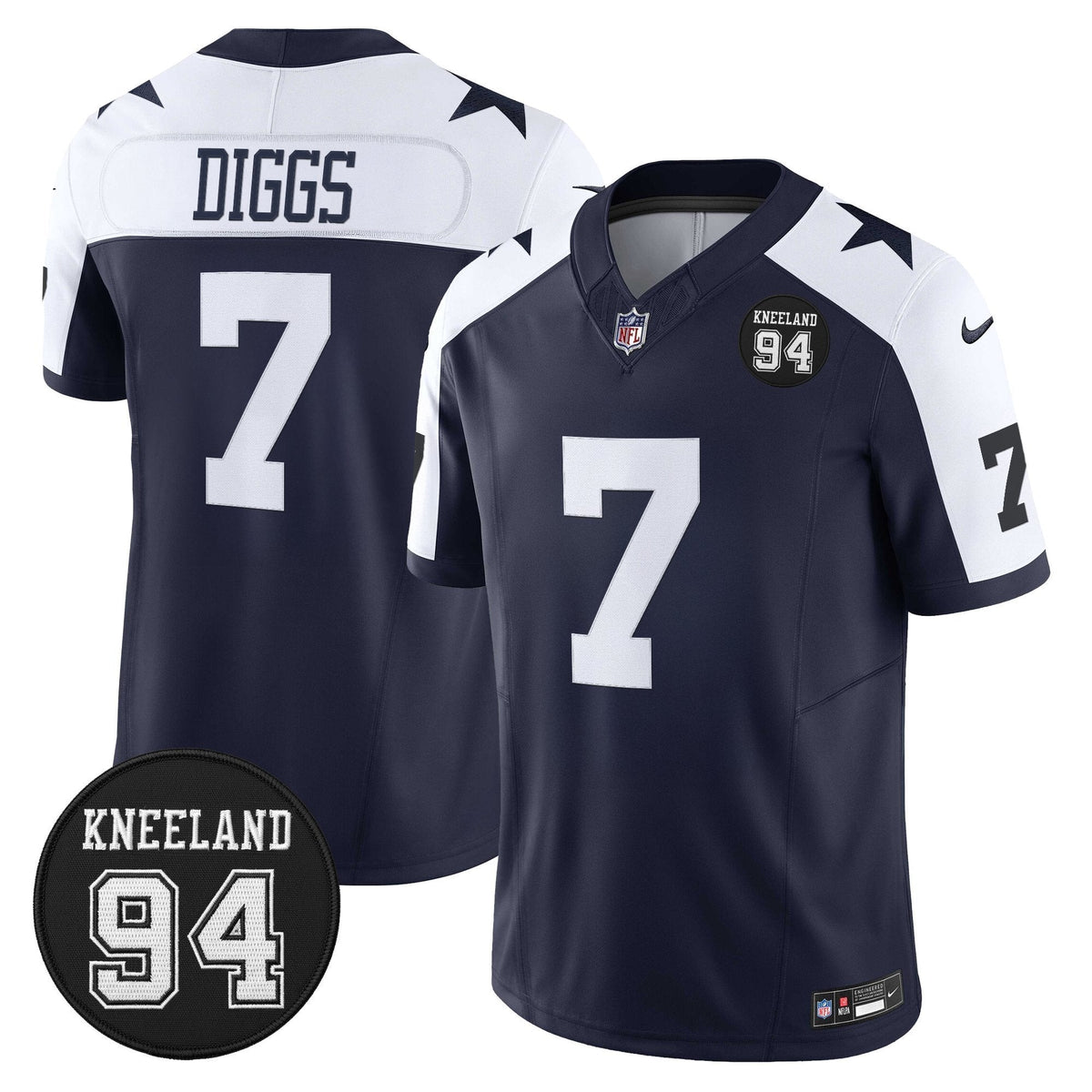 DAL #94 Marshawn Kneeland Memorial Patch Vapor Limited Jersey