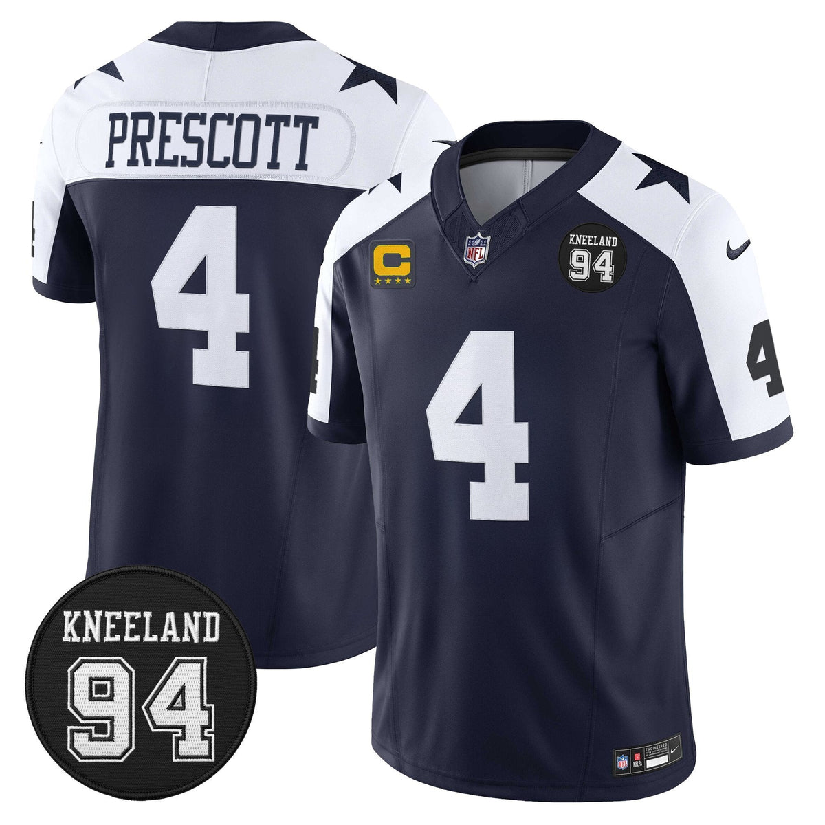 DAL #94 Marshawn Kneeland Memorial Patch Vapor Limited Jersey