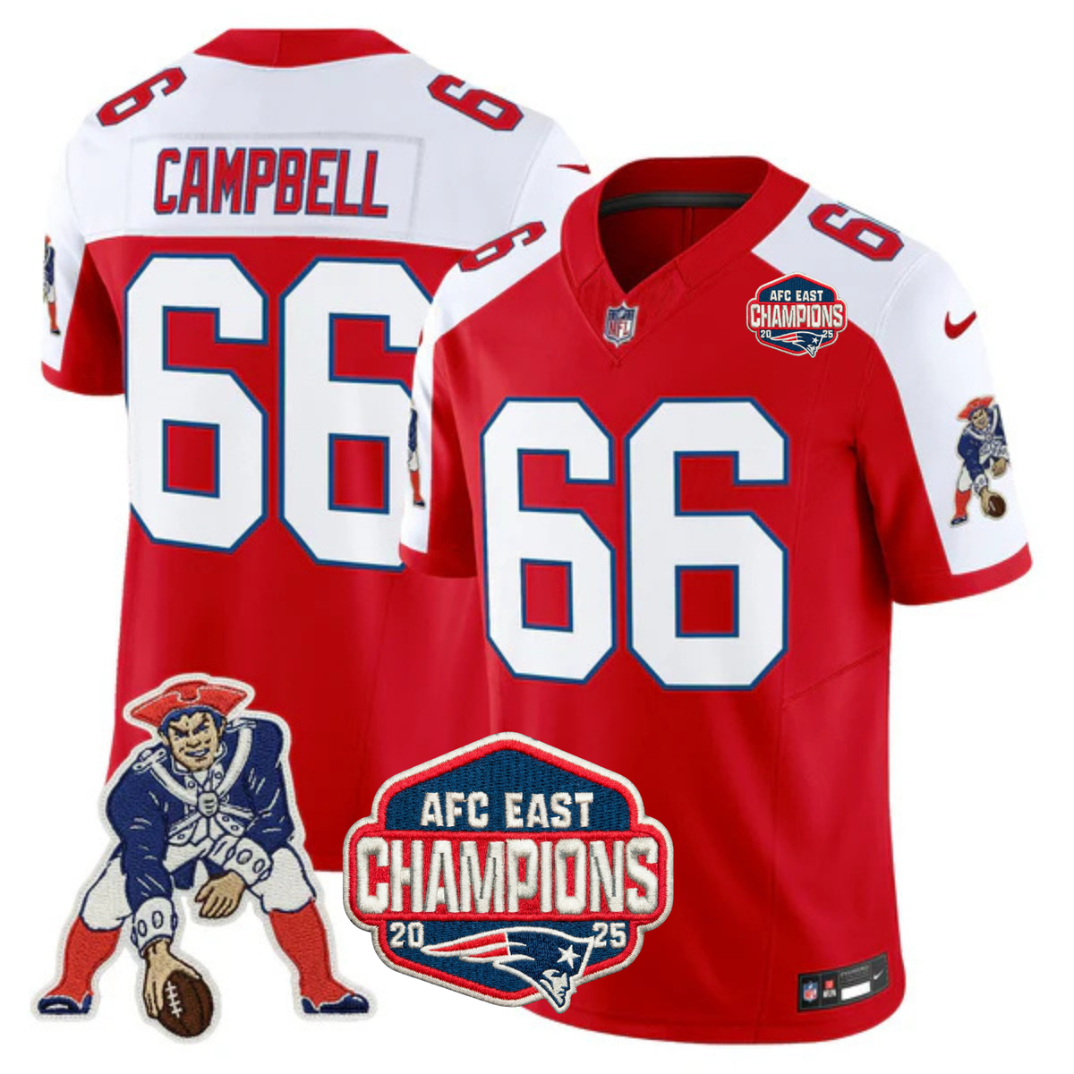 NE AFC East Champions Throwback Vapor Limited Jersey V2