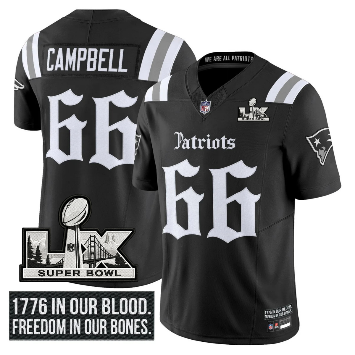 NE SB LX Patch Vapor Limited Gothic Jersey
