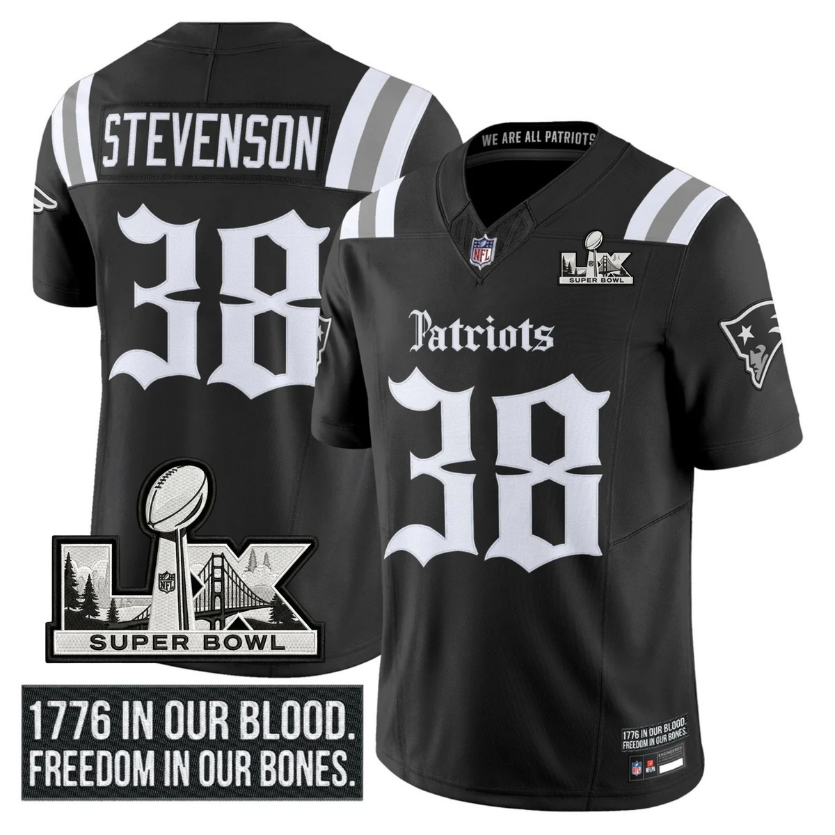NE SB LX Patch Vapor Limited Gothic Jersey