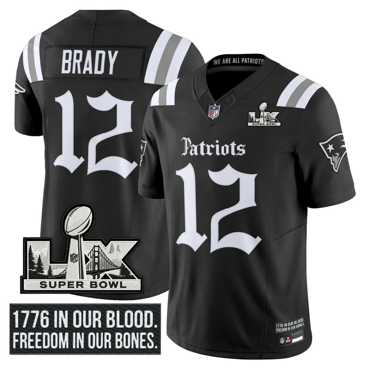 NE SB LX Patch Vapor Limited Gothic Jersey