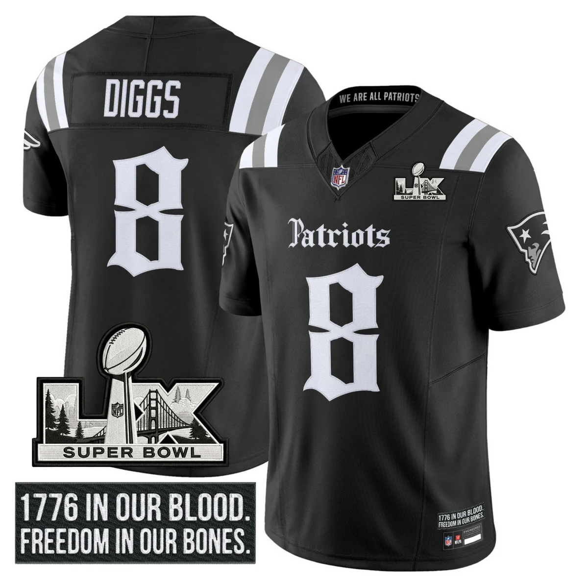 NE SB LX Patch Vapor Limited Gothic Jersey