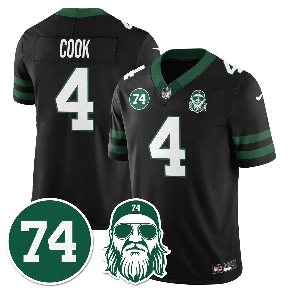 NYJ Vapor Limited Jersey - Nick Mangold Patch
