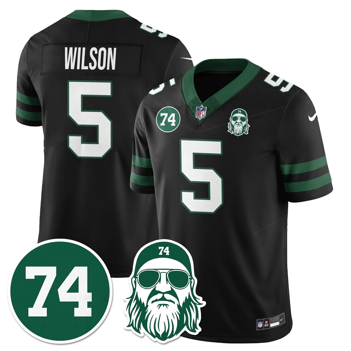 NYJ Vapor Limited Jersey - Nick Mangold Patch