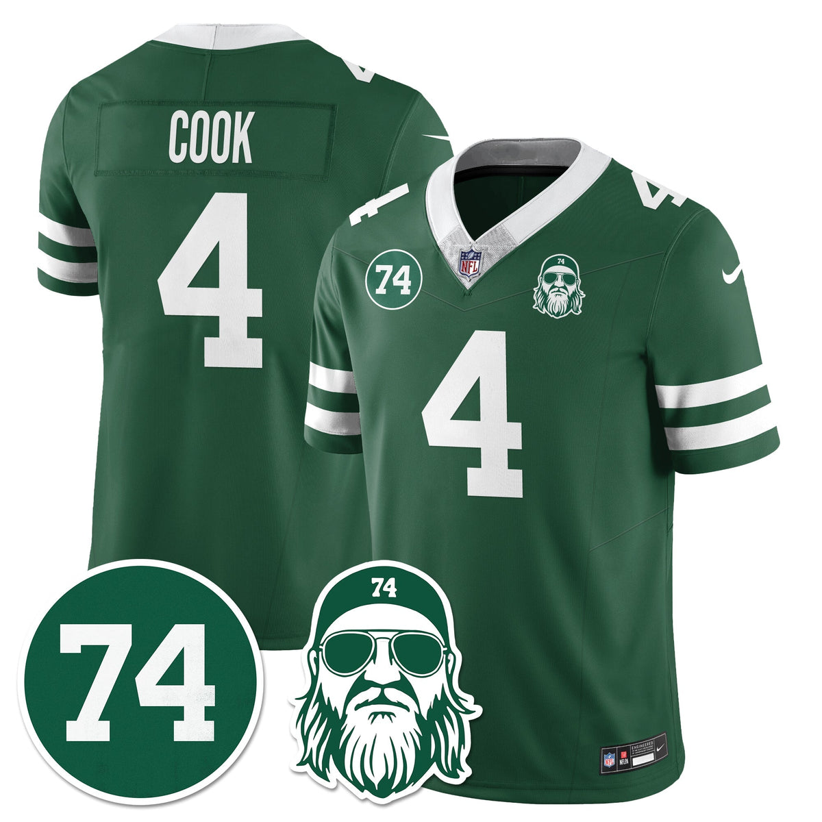 NYJ Vapor Limited Jersey - Nick Mangold Patch