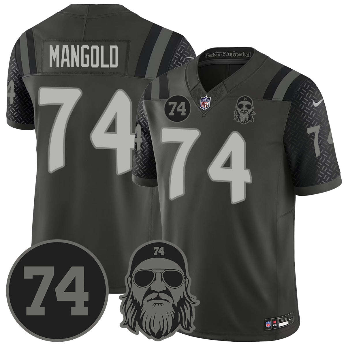 NYJ Vapor Limited Jersey - Nick Mangold Patch