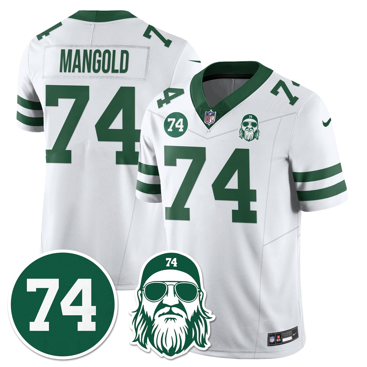 NYJ Vapor Limited Jersey - Nick Mangold Patch