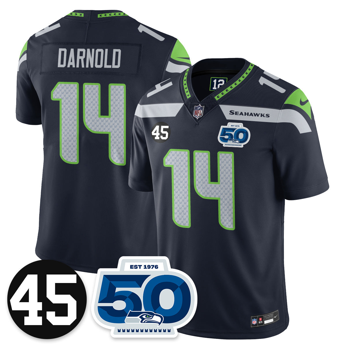 SEA Vapor Limited Jersey - Honor Kenny Easley