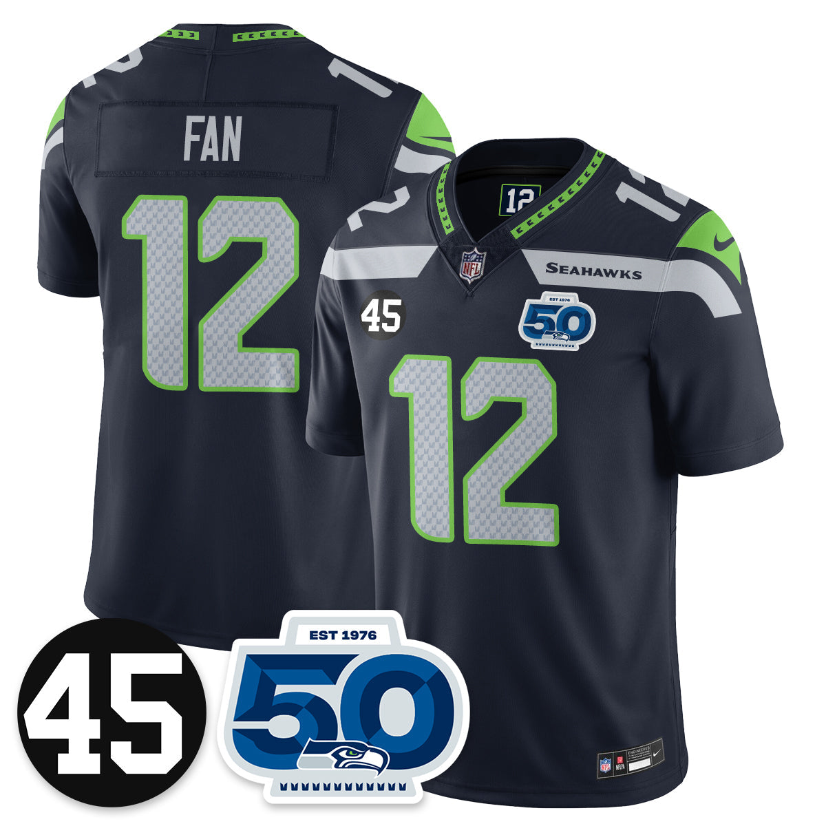 SEA Vapor Limited Jersey - Honor Kenny Easley