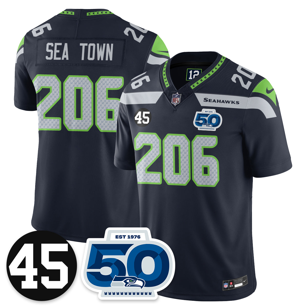 SEA Vapor Limited Jersey - Honor Kenny Easley