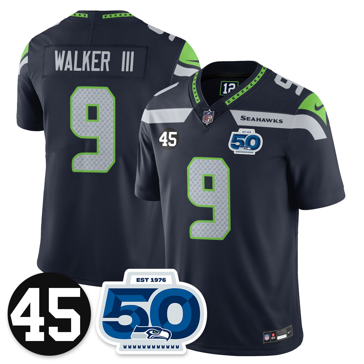 SEA Vapor Limited Jersey - Honor Kenny Easley