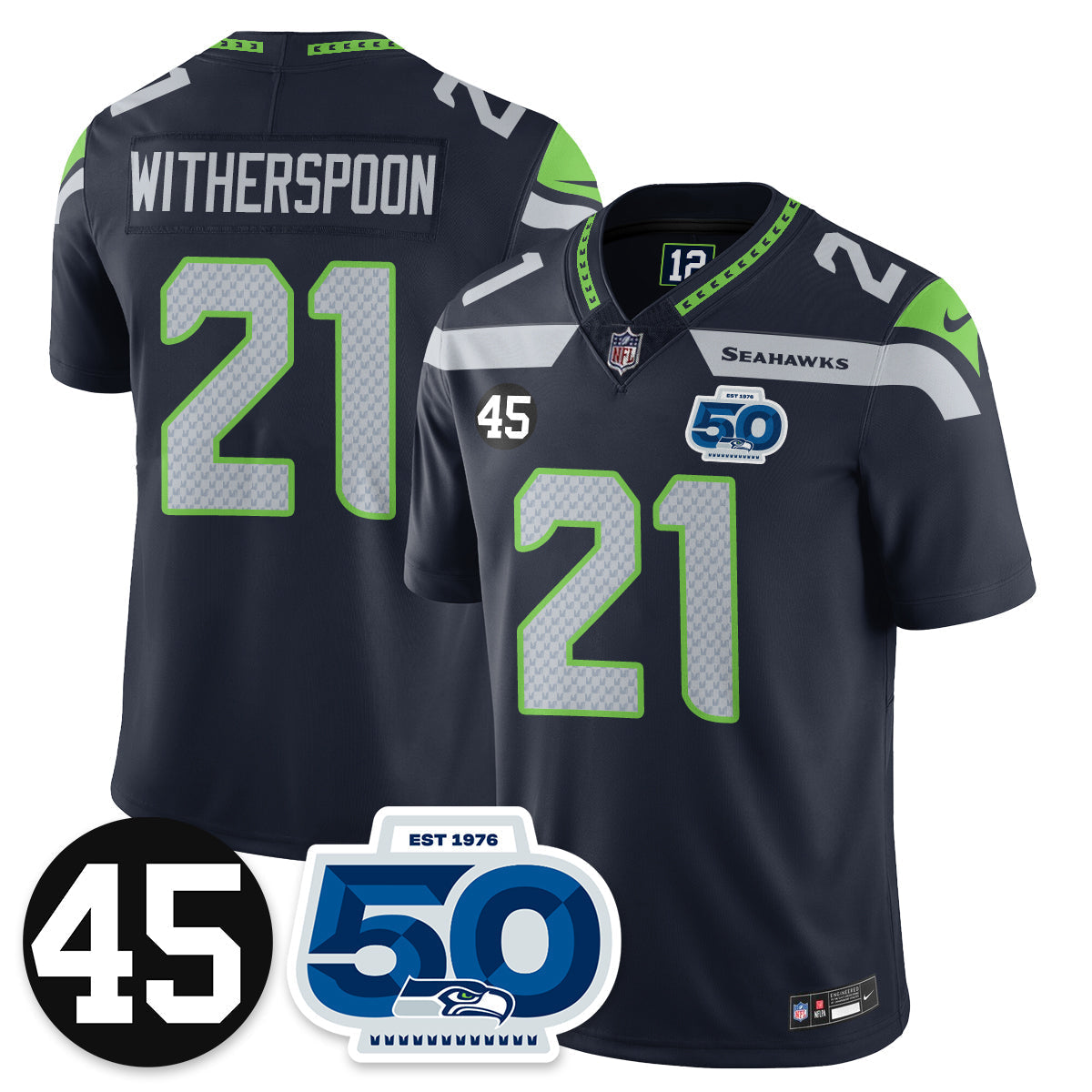 SEA Vapor Limited Jersey - Honor Kenny Easley