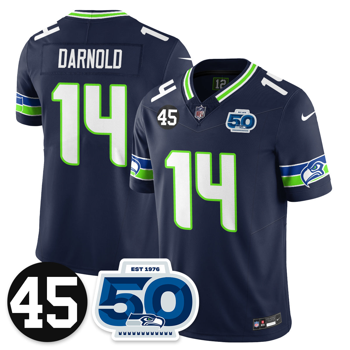 SEA Vapor Limited Jersey - Honor Kenny Easley