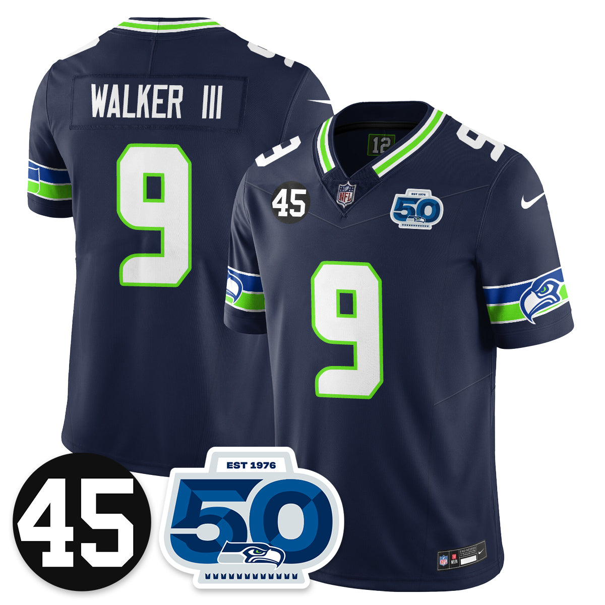 SEA Vapor Limited Jersey - Honor Kenny Easley