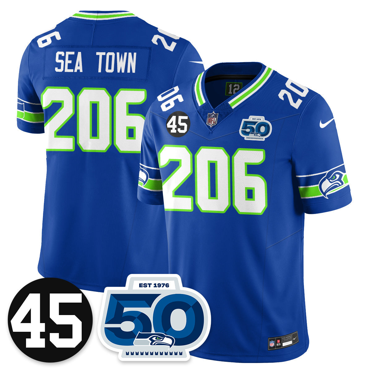 SEA Vapor Limited Jersey - Honor Kenny Easley