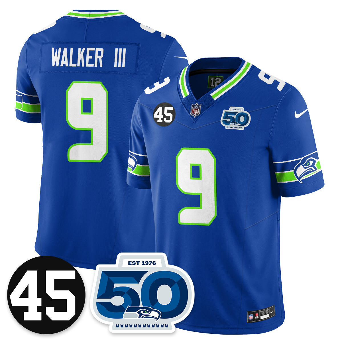 SEA Vapor Limited Jersey - Honor Kenny Easley