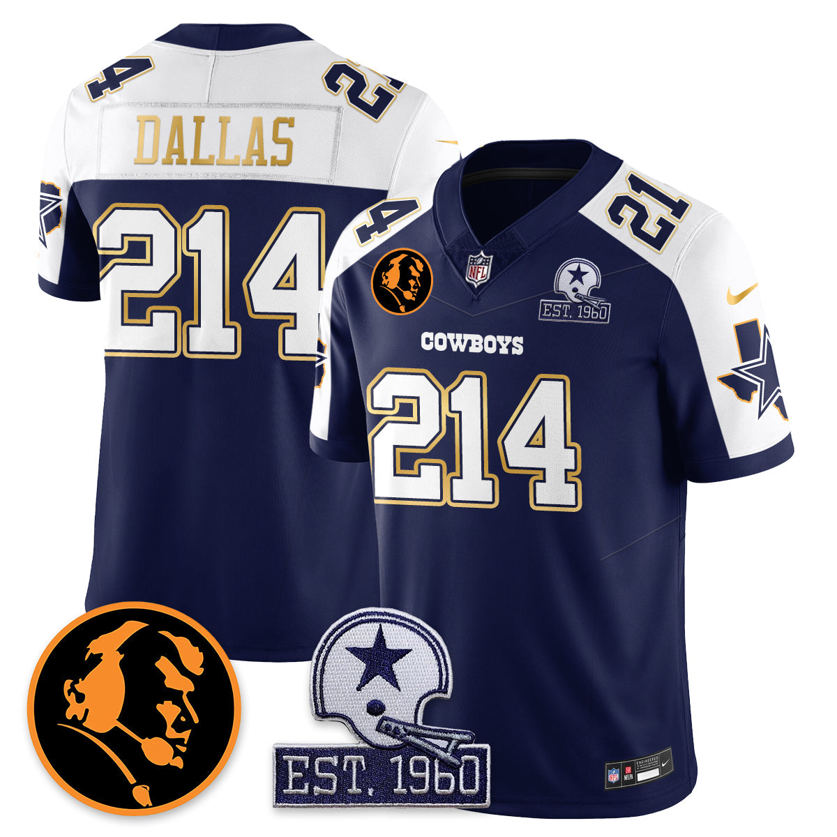 DAL Vapor Limited Gold Jersey - John Madden Patch