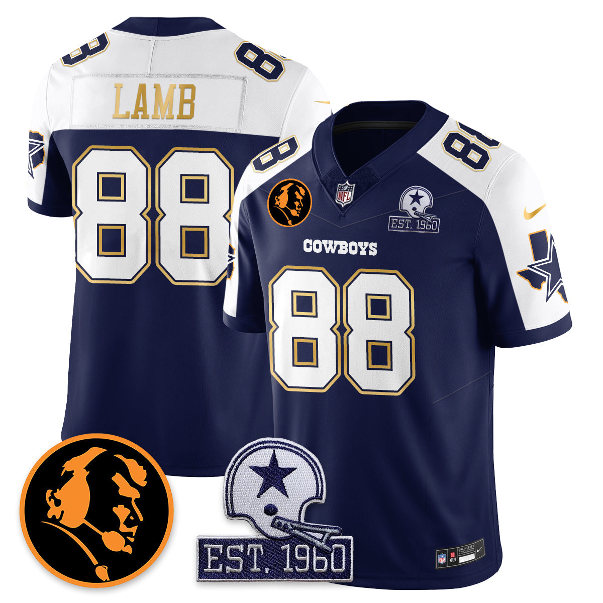 DAL Vapor Limited Gold Jersey - John Madden Patch
