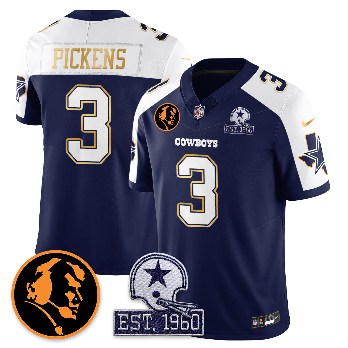 DAL Vapor Limited Gold Jersey - John Madden Patch
