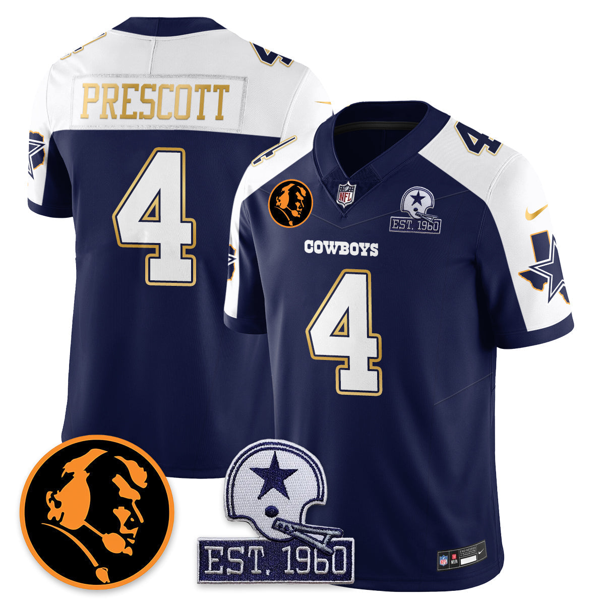 DAL Vapor Limited Gold Jersey - John Madden Patch