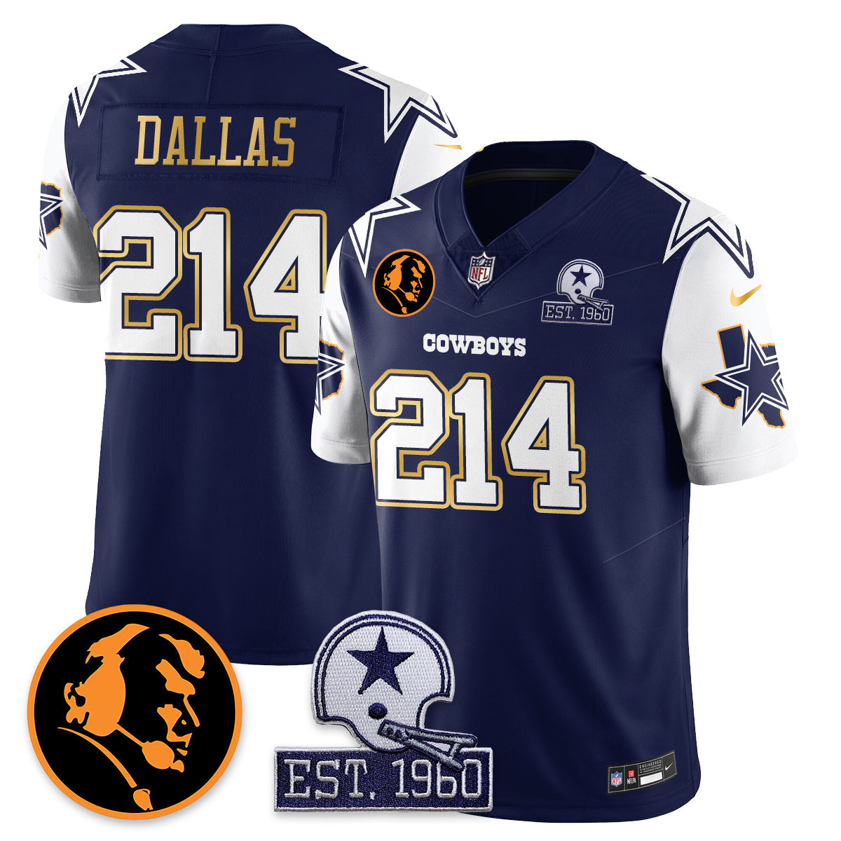 DAL Vapor Limited Gold Jersey - John Madden Patch